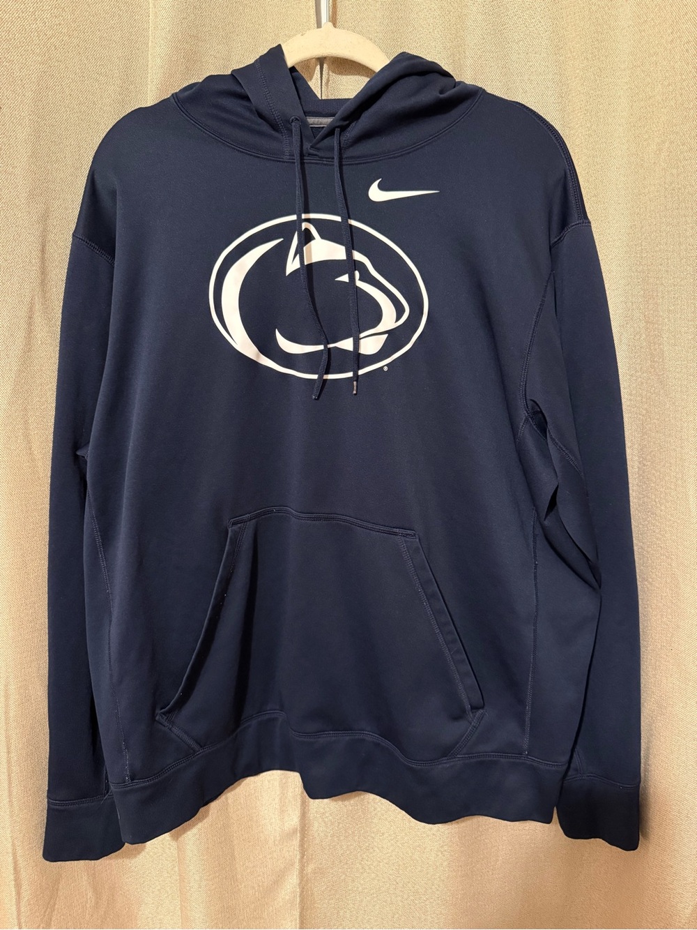 Nike Therma-FIT Penn State Nittany Lions Hoodie Men’s XL Navy PSU Pullover - Picture 1 of 4
